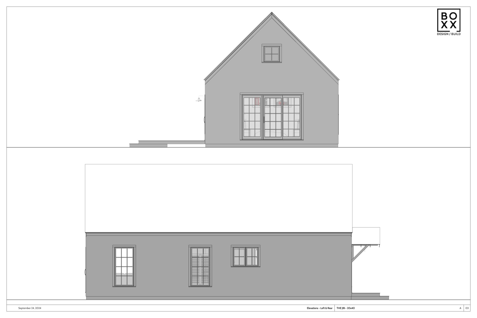 The Jib — gable end elevation