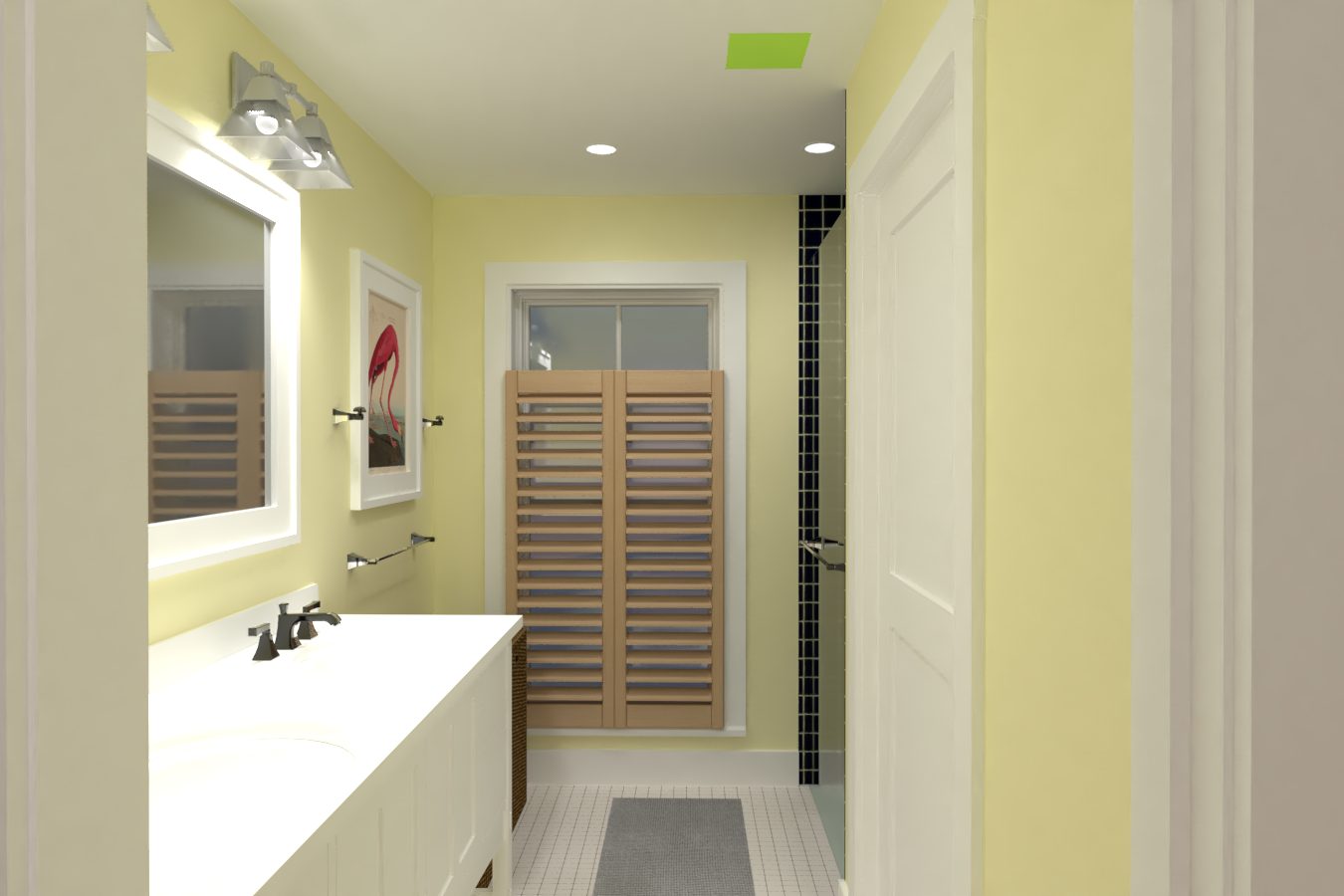 The Jib — hall and master bath