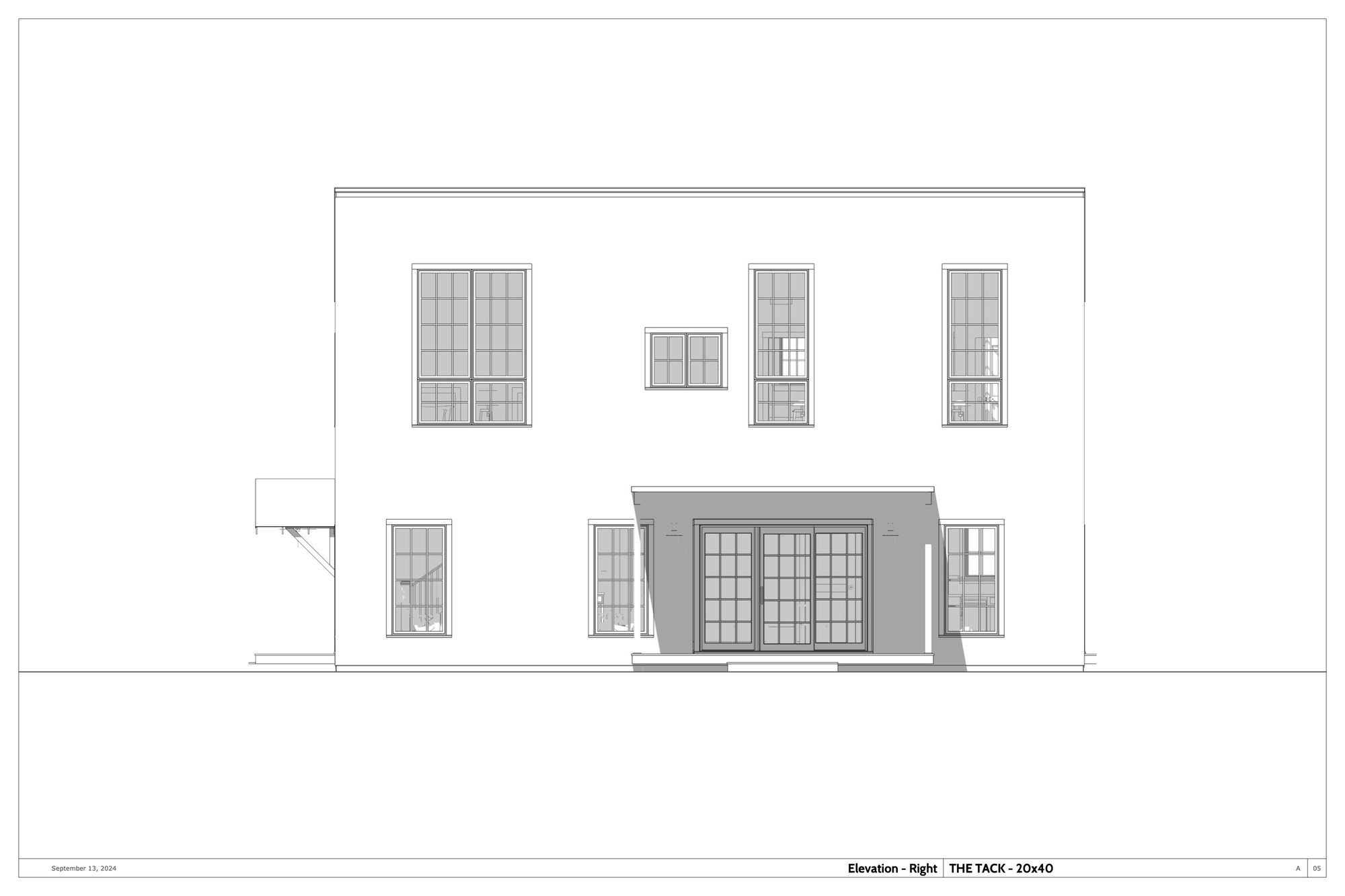 The Tack — right elevation